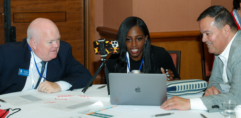 LISC participants practicing effective communication on digital platforms