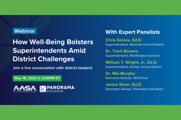 How Well-Being Bolsters Superintendents Amid District Challenges webinar