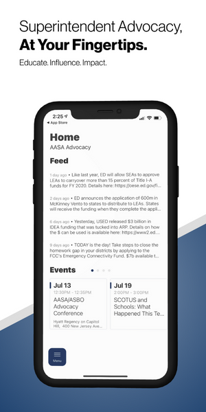 AASA Superintendent Advocacy Mobile App