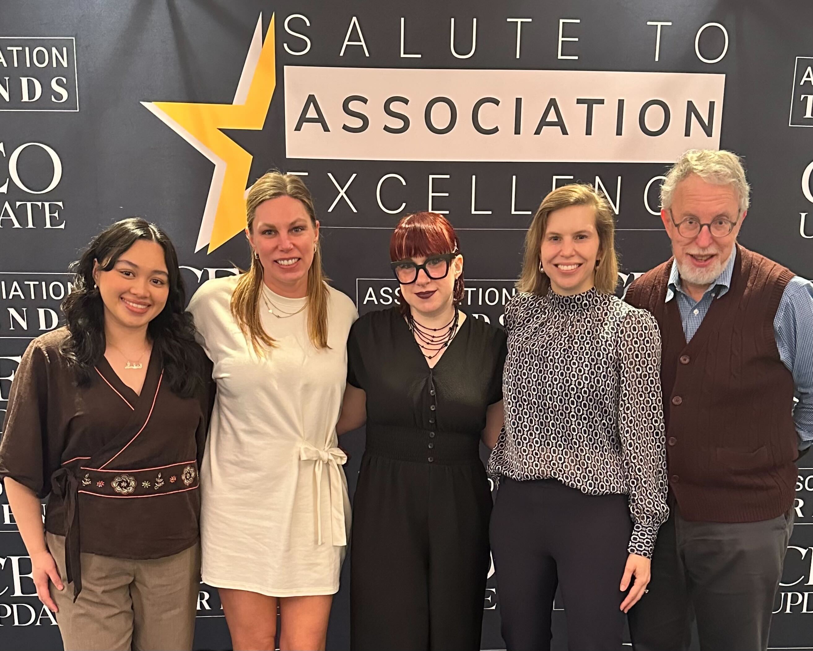 5 AASA Staff pose for group picture at the 2026 Salute to Association Excellence Luncheon