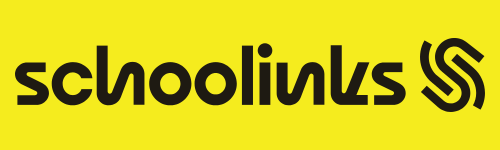 School links logo against yellow background
