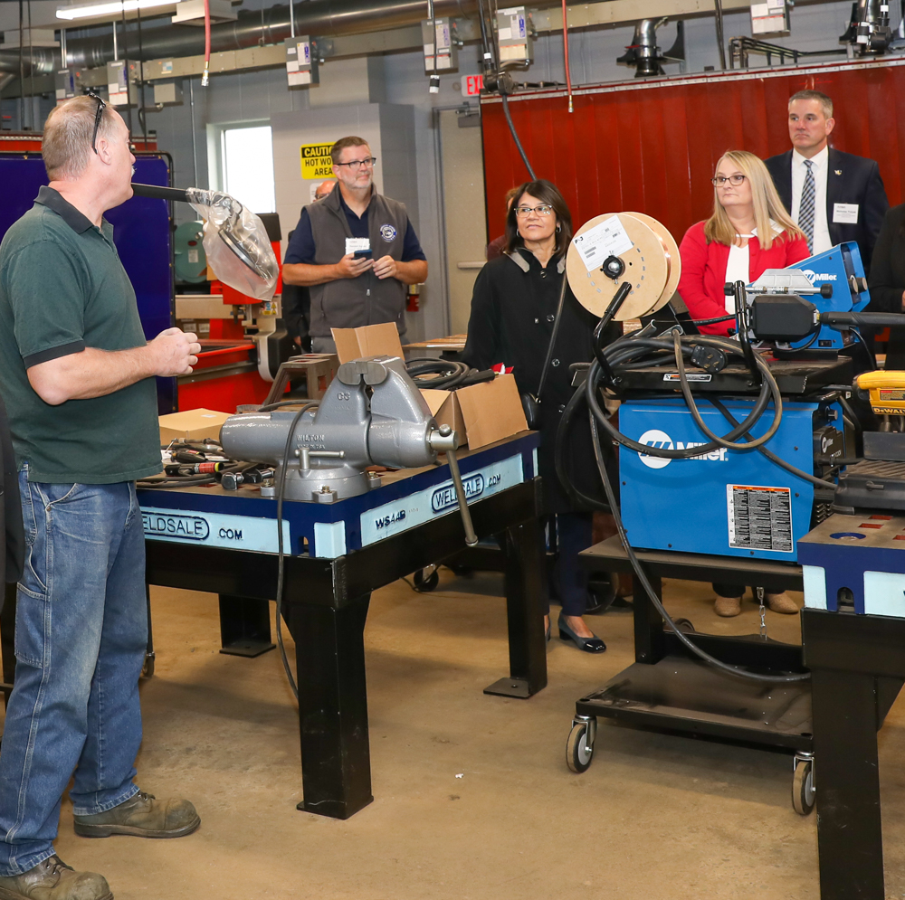 Participants during a Transformational Leadership Consortium site visit