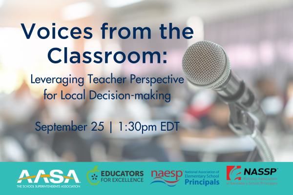 Voices from the Classroom: Leveraging Teacher Perspective for Local Decision-making webinar