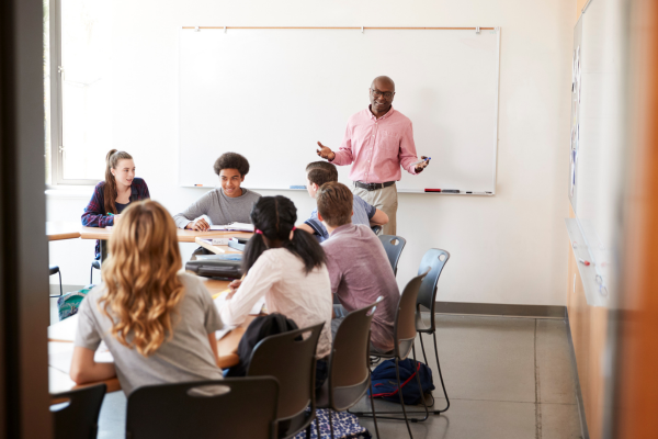 Teacher in classroom