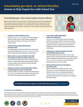 School Safety Checklist