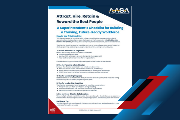 Superintendent Checklist