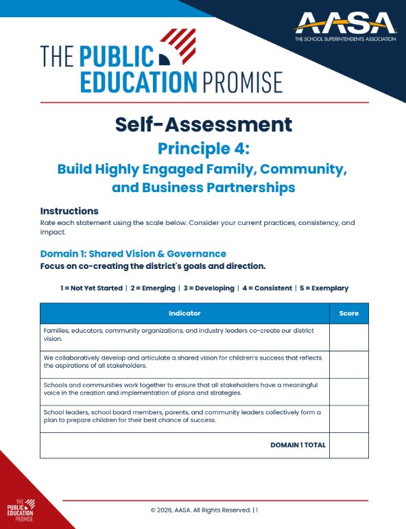 Engaged Family & Community Self Assesment