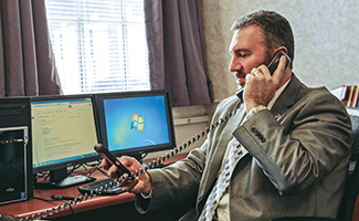 Superintendent John Evans is shared by three small school districts in New York state’s Catskills region, near the border with Pennsylvania.