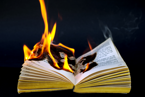 Burning book