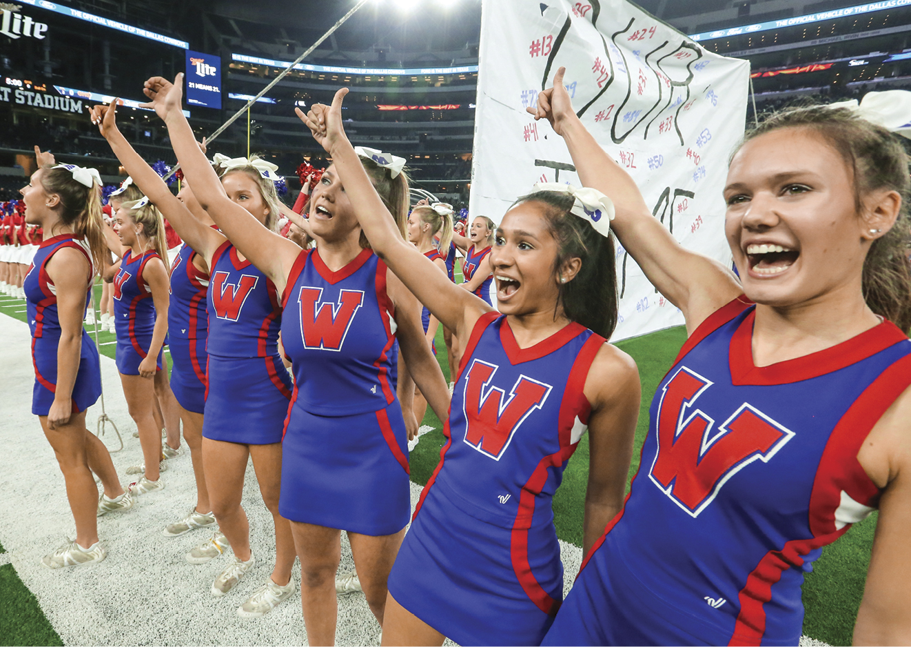 Student cheerleaders