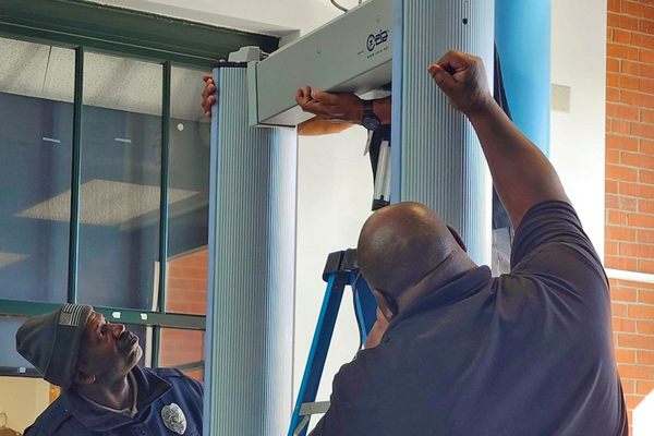 installing metal detectors in a school