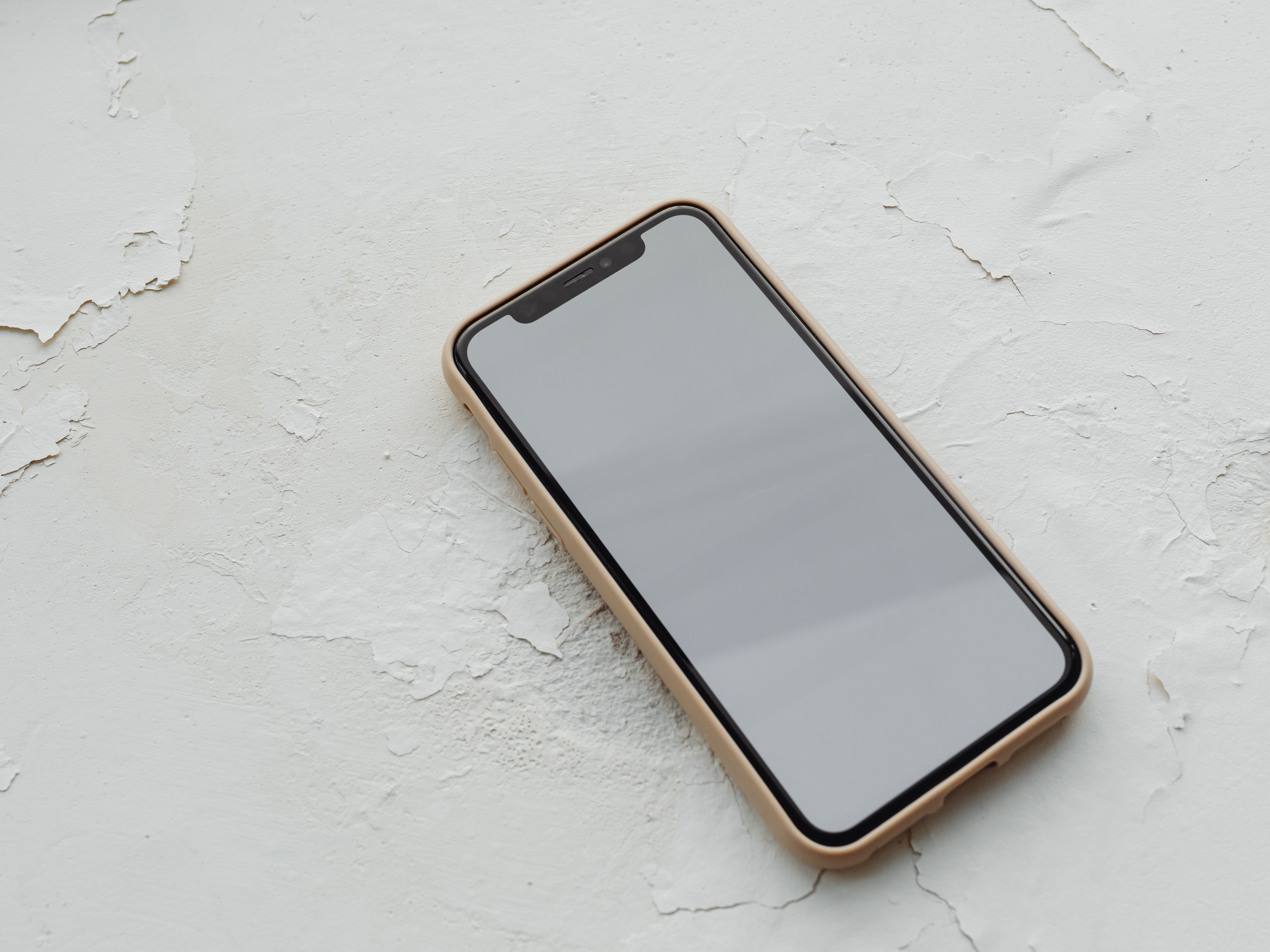 Smartphone on white background