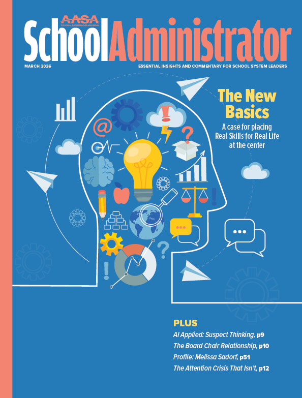 March 2026 cover head illustration with icons