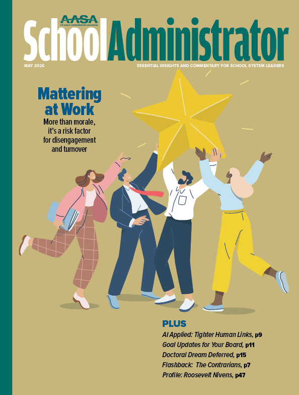 May 2026 cover with people celebrating holding a star