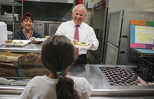 Paul Imhoff Serving Food