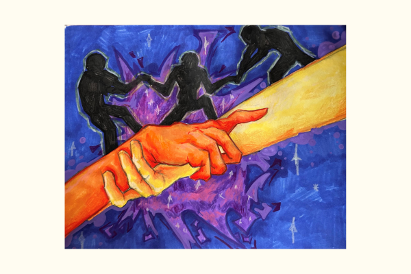 Rising Together - Artwork created by Jayla Walker, Allentown School District Class of 2025