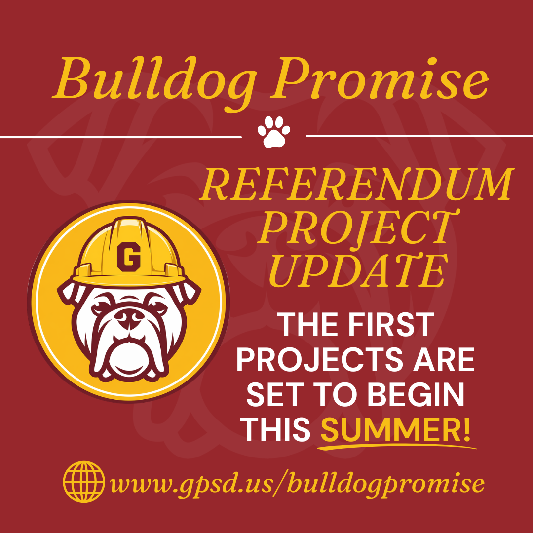 GB Summer Project Update Bulldog Promise Logo and Referendum Project Update