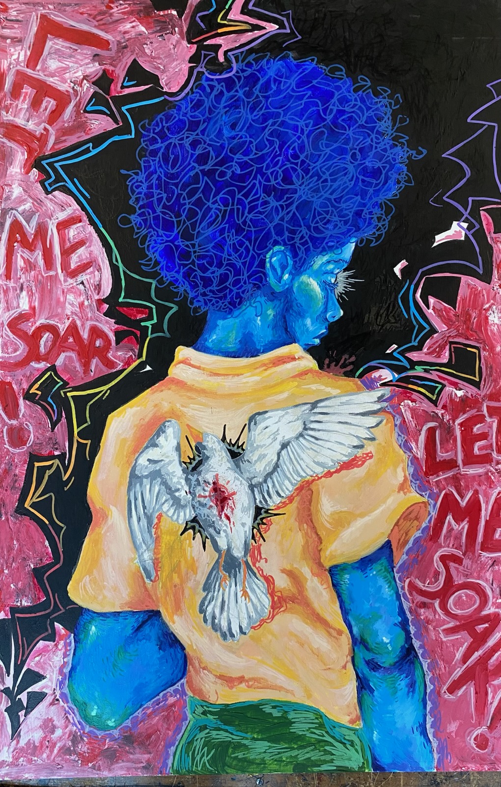Let Me Soar original artwork by Jayla Walker