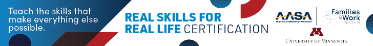 Real Skills for Real Life Certification Banner Teach the skills that make everything else possible. Real Skills for Real Life Certification Program.