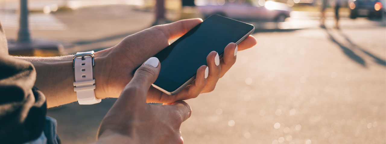 Smart Phone Person looking at a smart phone