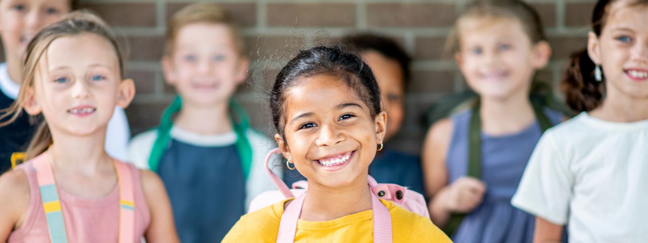 Students smiling